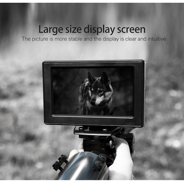 Прилад нічного бачення для оптичного прицілу з 4,3" монітором Fire Wolf FW1 (без самого прицілу), зображення 5