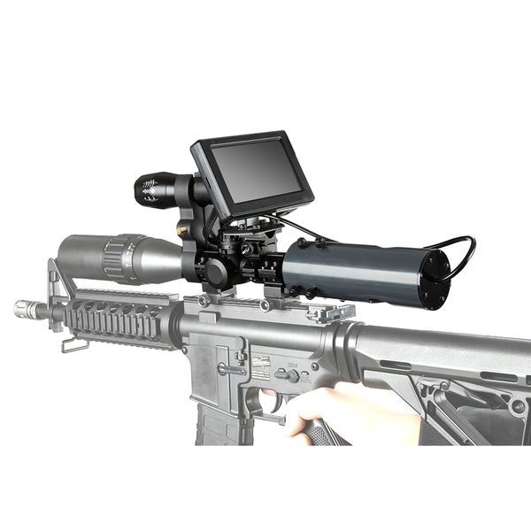 Прилад нічного бачення для оптичного прицілу з 4,3" монітором Fire Wolf FW1 (без самого прицілу), зображення 3