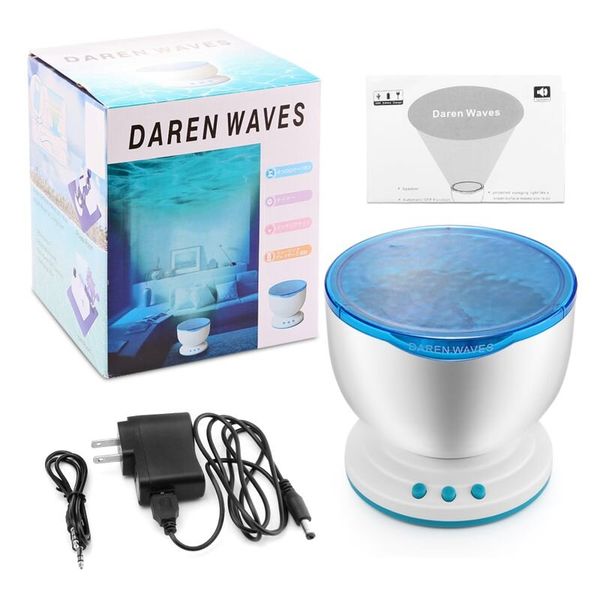 Нічник проектор морські хвилі Daren Waves, c динаміком для підключення смартфона або ПК, зображення 7