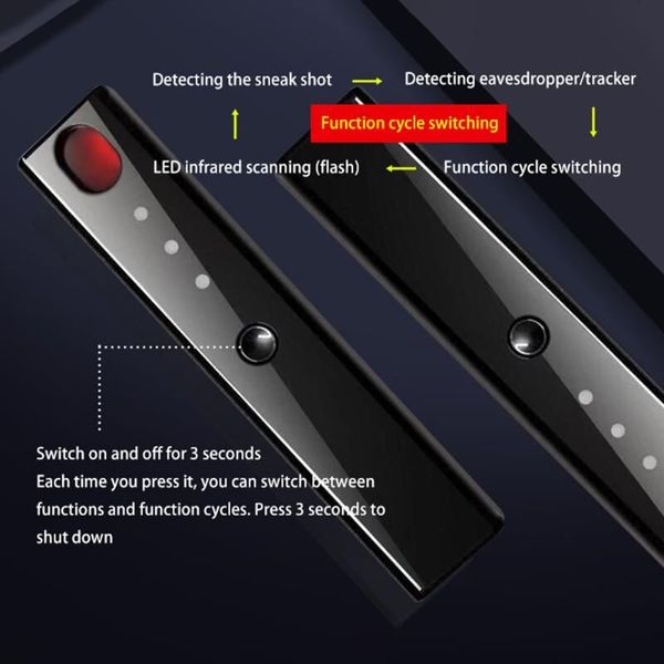 Детектор жучків і прихованих камер - антижучок YYS-820, зображення 5