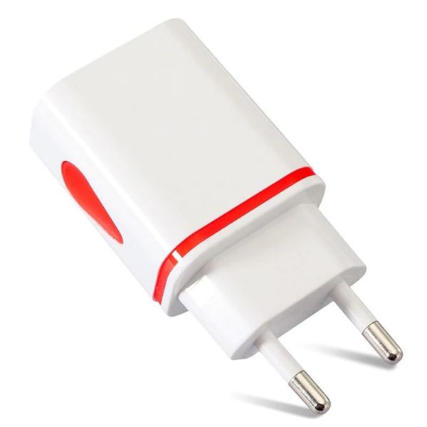 USB зарядка 5 вольт 1.1 ампера 6 Ватт на 2 USB порти із захистом від перевантаження та підсвіткою F5, зображення 2