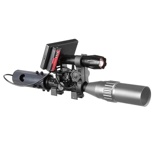 Прилад нічного бачення для оптичного прицілу з 4,3" монітором Fire Wolf FW1 (без самого прицілу), зображення 2