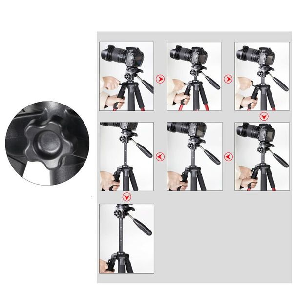 Штатив для фотоаппарата или камеры Zomei Q111, синий, зображення 4