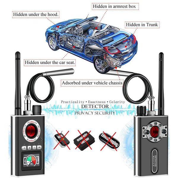 Детектор жучків і прихованих камер, антижучок, індикатор прослушки EVKVO K-88 з функцією пошуку магнітів, зображення 5