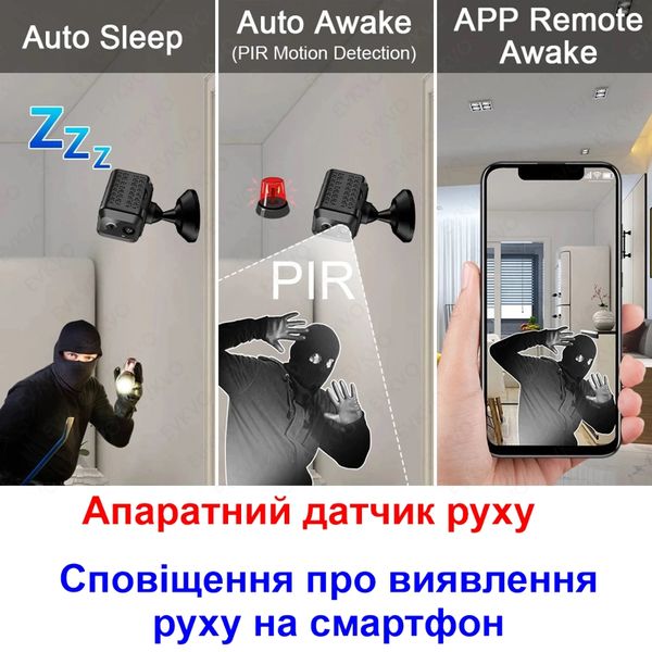 4G міні камера відеоспостереження Nectronix T10, Full HD 1080P, датчик руху, акумулятор 4000 мАч, зображення 3