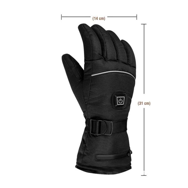 Перчатки з підігрівом на акумуляторах до 50 градусів Luckstone WarmSpace HE500, 3 режима, до 4 годин зігрівання, розмір L, зображення 6