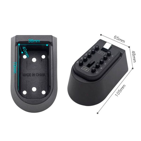 Міні сейф для ключів настінний Badoo Security T8, з кодовим замком і антивандальним металевим корпусом, зображення 7