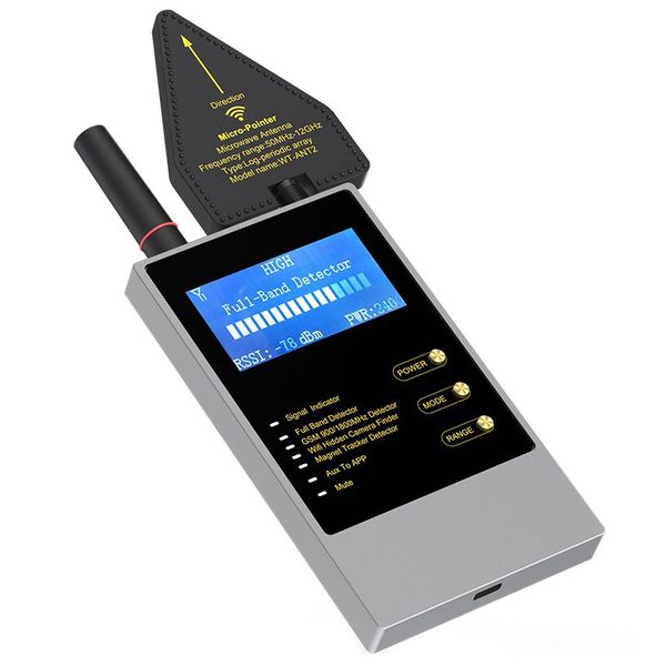 Професійний детектор жучків, прослушки, безпровідних камер, GPS трекерів - антижучок Nectronix WT-10, зображення 2
