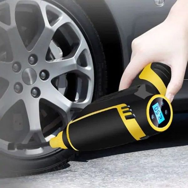 Акумуляторний насос - компресор для авто, мотоциклу, велосипеду Car Air Pump, зображення 3
