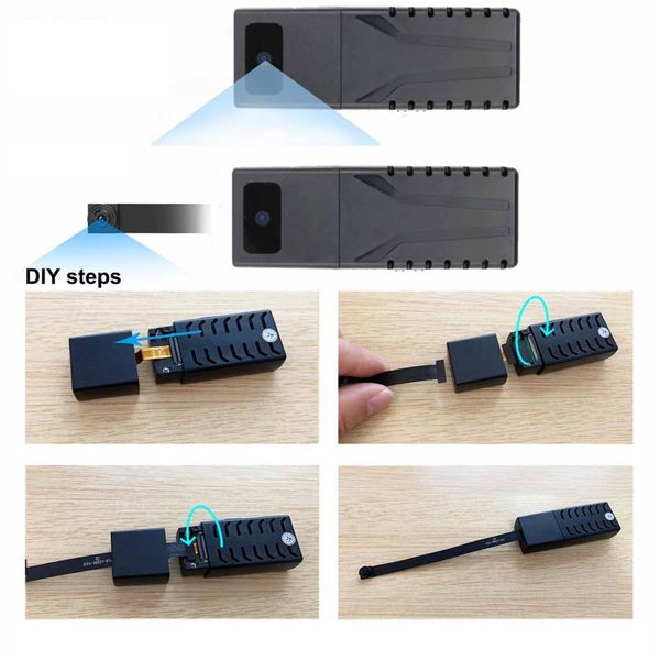 Міні камера wifi бездротова з виносним об'єктивом Nectronix D20, HD 1080P, 2 об'єктиви, зображення 6