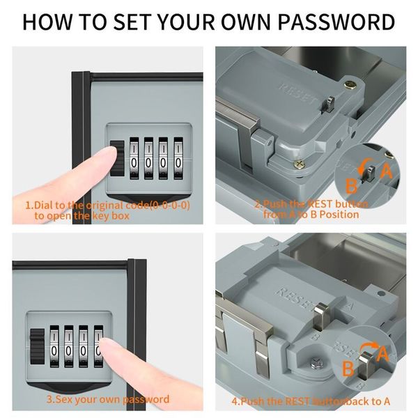 Міні сейф для ключів з кодовим замком і антивандальним металевим корпусом Badoo Security T10, зображення 6