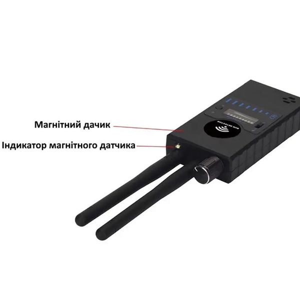 Детектор жучків і прослушки, обнаружитель бездротових камер, трекерів на магніті Protect G528, зображення 3