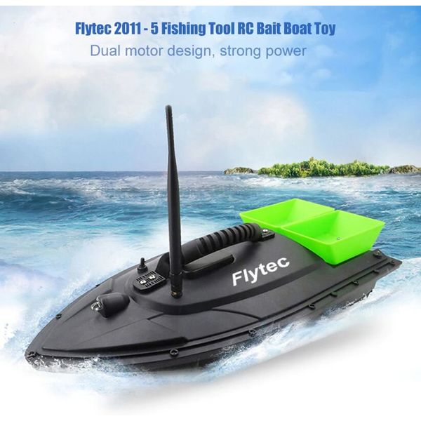 Кораблик для підгодовування риби Flytec HQ2011 на радіоуправлінні, зелена годівниця, зображення 4