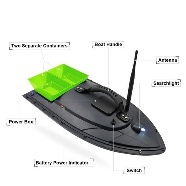 Кораблик для підгодовування риби Flytec HQ2011 на радіоуправлінні, зелена годівниця, зображення 5