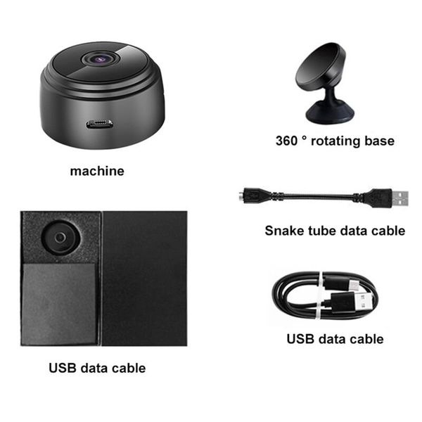 Міні камера wifi бездротова Leshp А9, 1 Мп, HD 720P, з акумулятором, магнітне кріплення, зображення 7