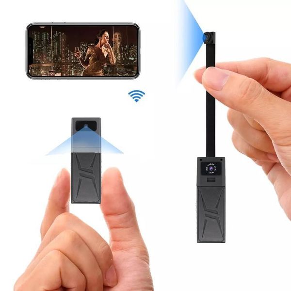 Міні камера wifi бездротова з виносним об'єктивом Nectronix D20, HD 1080P, 2 об'єктиви, зображення 2