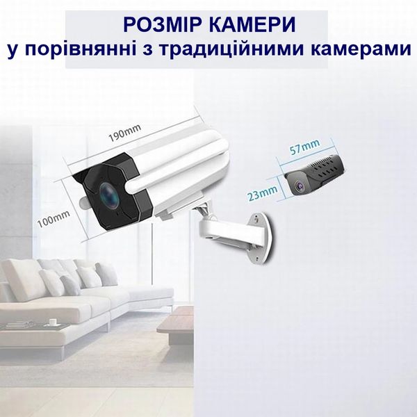 Міні камера WIFI з підсвіткою та акумулятором 850 мАг Nectronix H9, до 5 годин роботи, зображення 5 Міні камера WIFI з підсвіткою та акумулятором 850 мАг Nectronix H9, до 5 годин роботи, зображення 5