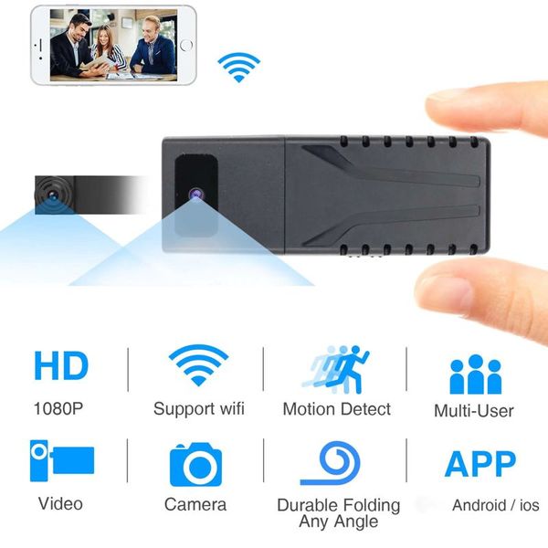 Міні камера wifi безпровідна з виносним об'єктивом Konlen D20, HD 1080P, 2 об'єктиви, зображення 2 Міні камера wifi безпровідна з виносним об'єктивом Konlen D20, HD 1080P, 2 об'єктиви, зображення 2