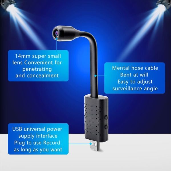 Міні wifi камера USB з гнучкою ніжкою Jianshu U21wifi, 2 Мп, Full HD 1080P, зображення 5