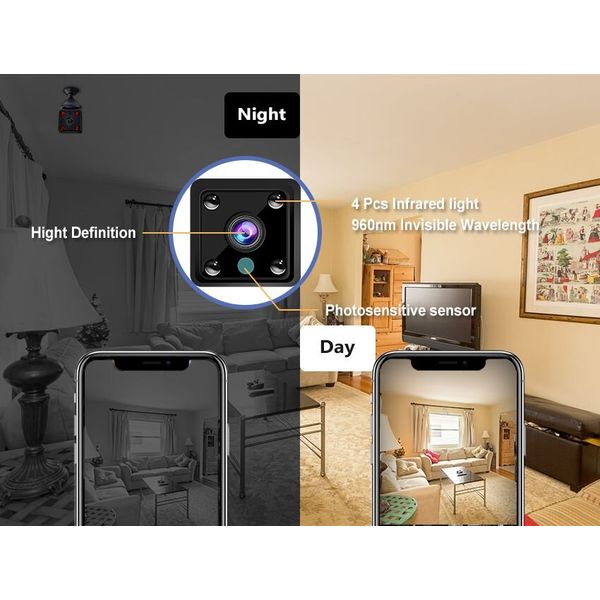 Wifi мини камера беспроводная с записью Zoohi SH09, 2 Мп, HD 1080P, SD карты до 128 Гб, изображение 5 Wifi мини камера беспроводная с записью Zoohi SH09, 2 Мп, HD 1080P, SD карты до 128 Гб, изображение 5