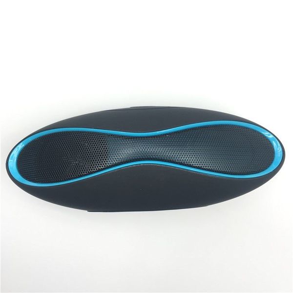 Портативна bluetooth колонка з флешкою і радіо Heonyirry mini X-6, синя, зображення 2