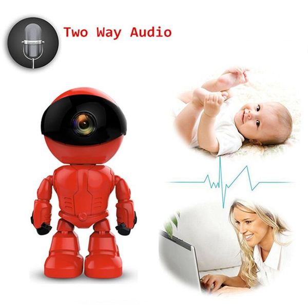 Поворотна камера wifi - робот Zilnk R004, 1.3 Мп, 960P, P2P, Onvif, червона, зображення 5