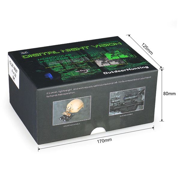 Повний комплект монокуляр нічного бачення ПНБ Nectronix CL27-0008 + модернізоване кріплення на шолом Rhino mount, зображення 7