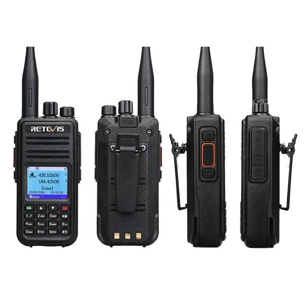 Цифрова рація з шифруванням 2-х діапазонна з аналоговим режимом 5 Ватт Retevis RT3S DMR, зображення 3