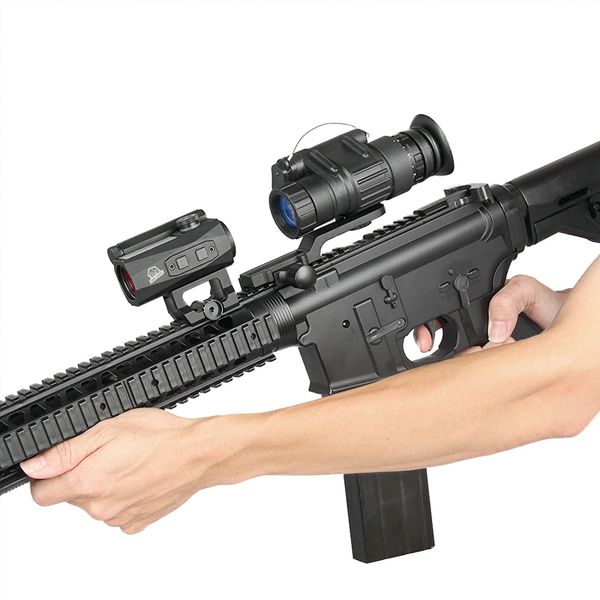 Повний комплект монокуляр нічного бачення ПНБ Nectronix CL27-0008 + модернізоване кріплення на шолом Rhino mount, зображення 4