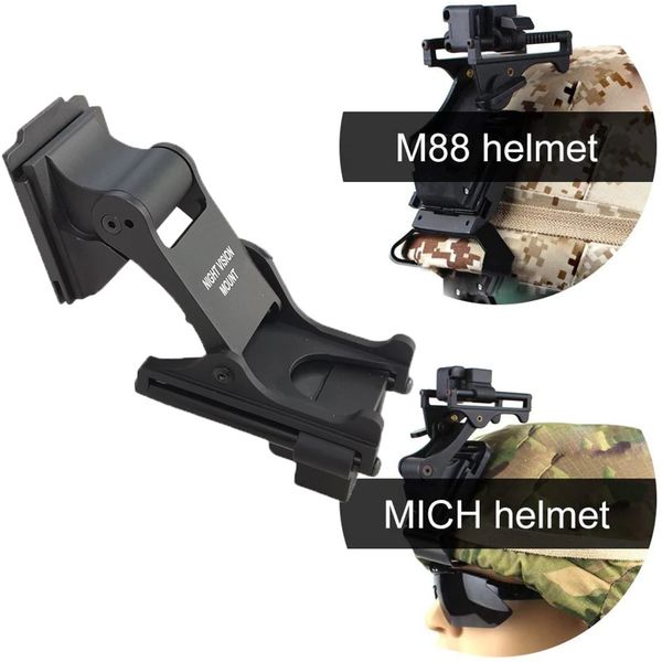 Комплект NVG кріплення на шолом Rhino mount + полімерний адаптер J-arm для монокуляра нічного бачення PVS-14, зображення 5