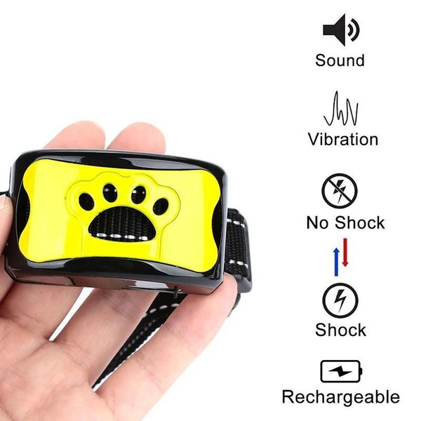 Нашийник антилай звуковий для маленьких собак Pecute Y-7, жовтий (УЦІНКА), зображення 5