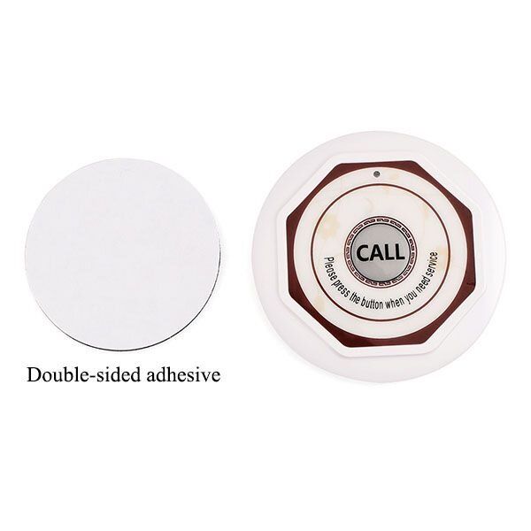 Кнопка виклику офіціанта або персоналу бездротова Retekess F3360, на частоті 433.92 MHz, біла, зображення 2